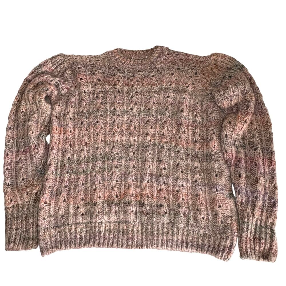 Bartolini Cable Knit Sweater Women's S Multicolor Pastel